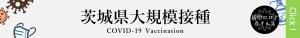 『茨城県大規模接種バナー』の画像