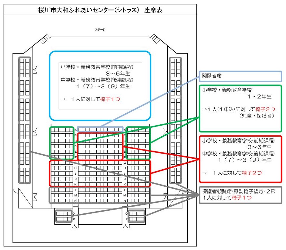 館内座席図（狂言WS）