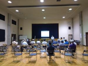 旧猿田小学校区地元説明会の様子