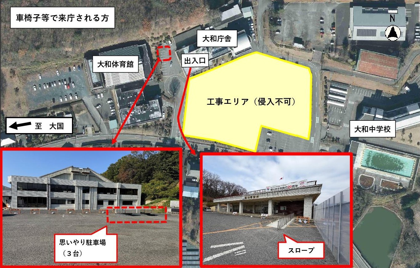車椅子等で来庁される方へ