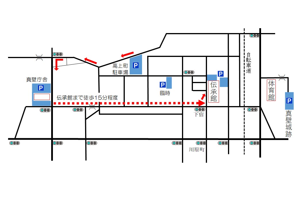 臨時駐車場地図