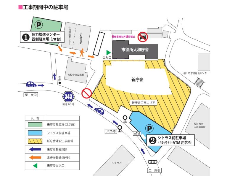 期間中の駐車場